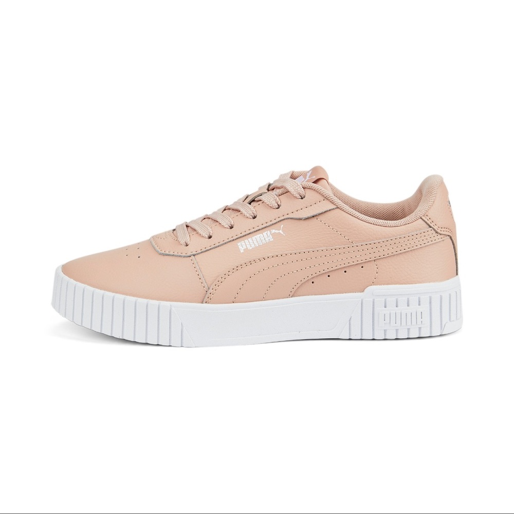 PUMA Carina 2.0 Leather Sneakers Women’s 5.5 Rose Quartz Blush Pink Nude NIB
